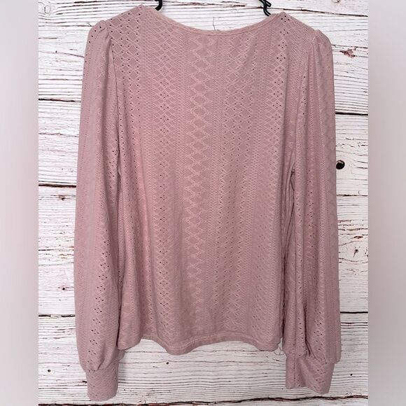 Women's Pink Lace Top - Picture 4 of 4